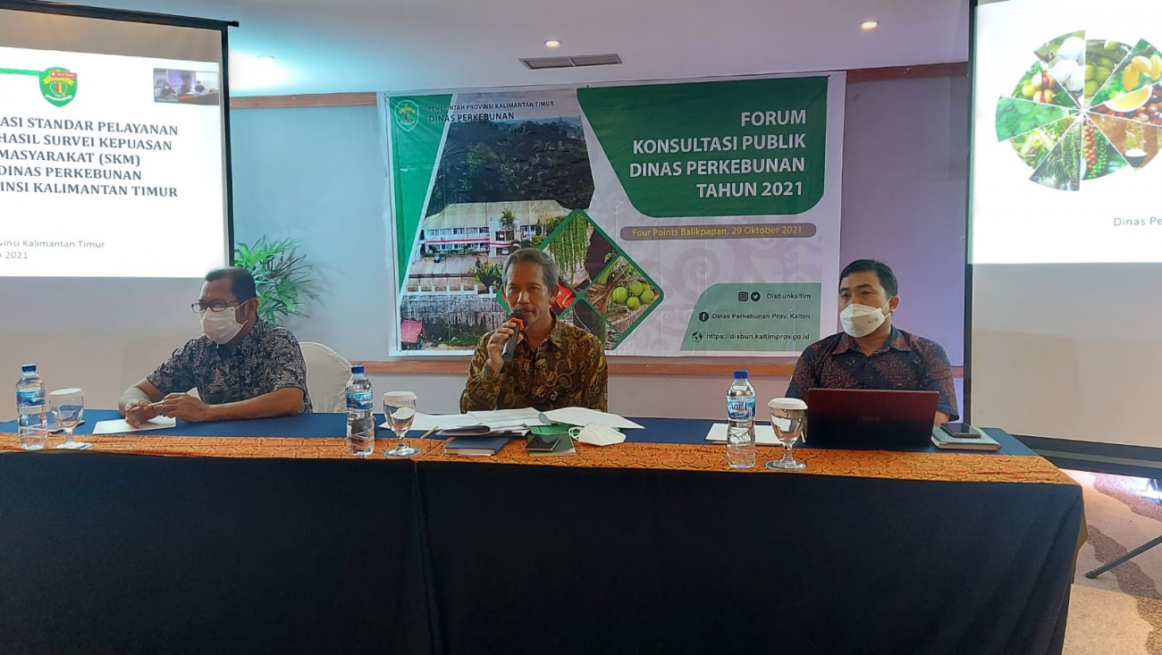 Dinas Perkebunan Laksanakan Forum Konsultasi Publik